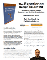 image of one page overview - The Experience Design Blueprint by Gregory Olson
