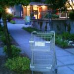 abandoned shopping cart found on sidewalk in the evening - Delightability research