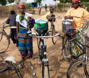 Rugged bikes from world bicycle relief in Africa