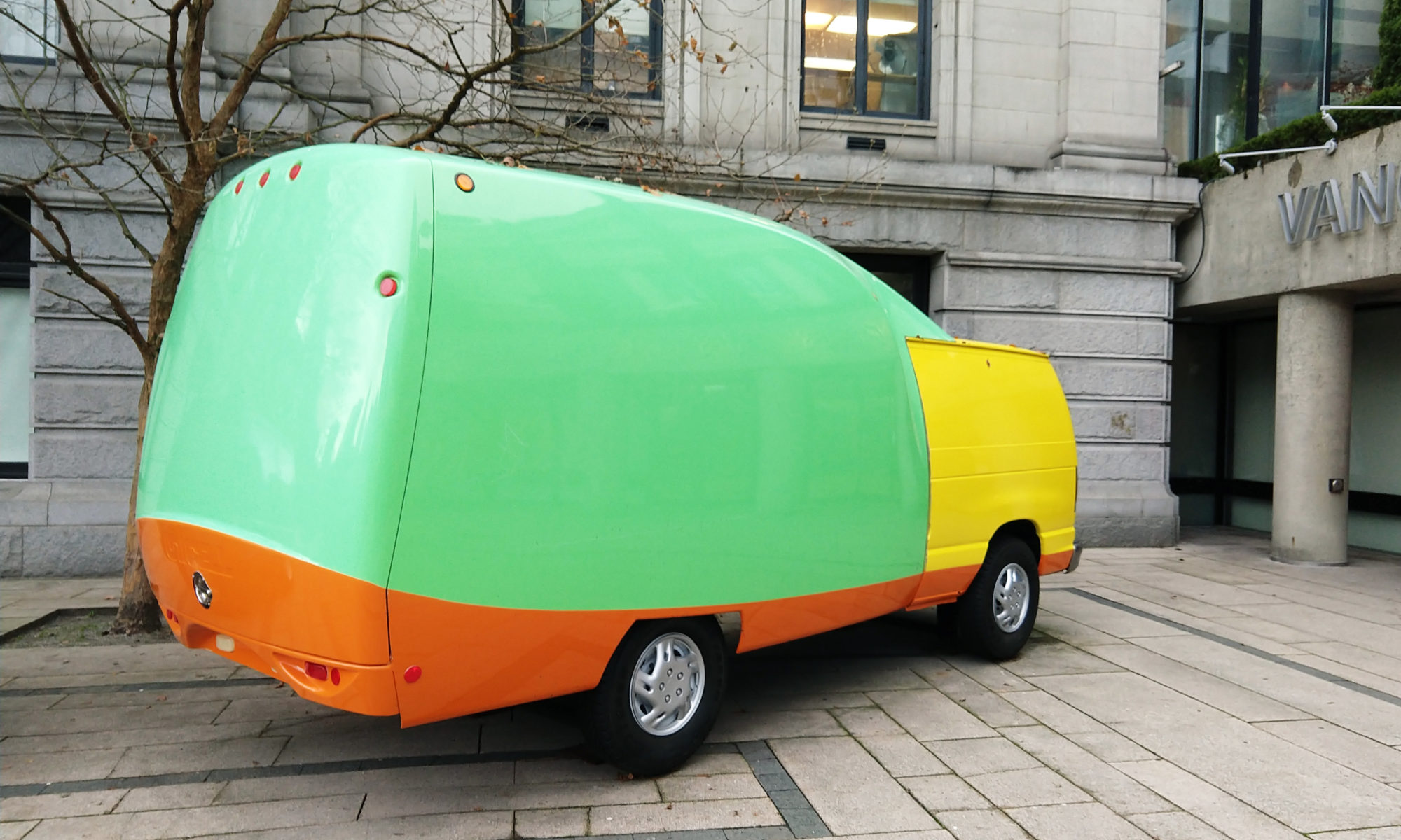 image of van used in affinity mapping brainstorm header image delightability website