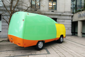 image of van used in affinity mapping brainstorm header image delightability website