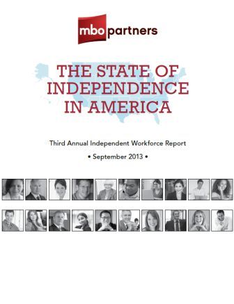 image of The State of Independence in America report from MBO Partners - World of Work has Changed - Delightability