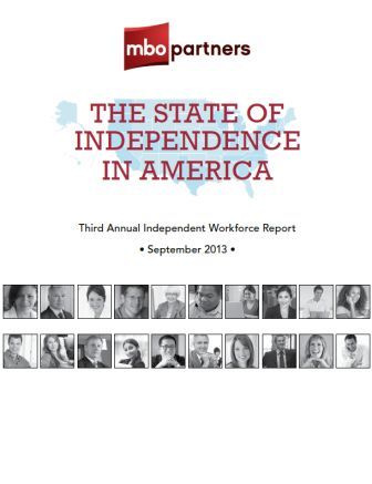 image of The State of Independence in America report from MBO Partners - World of Work has Changed - Delightability